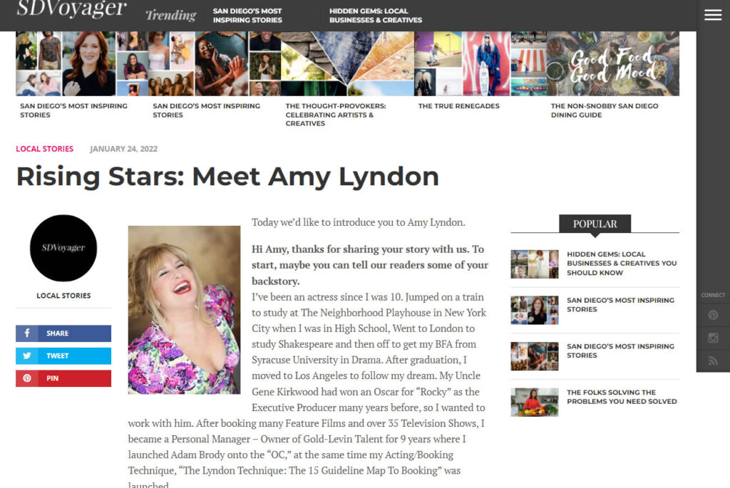 Rising Stars: Meet Amy Lyndon